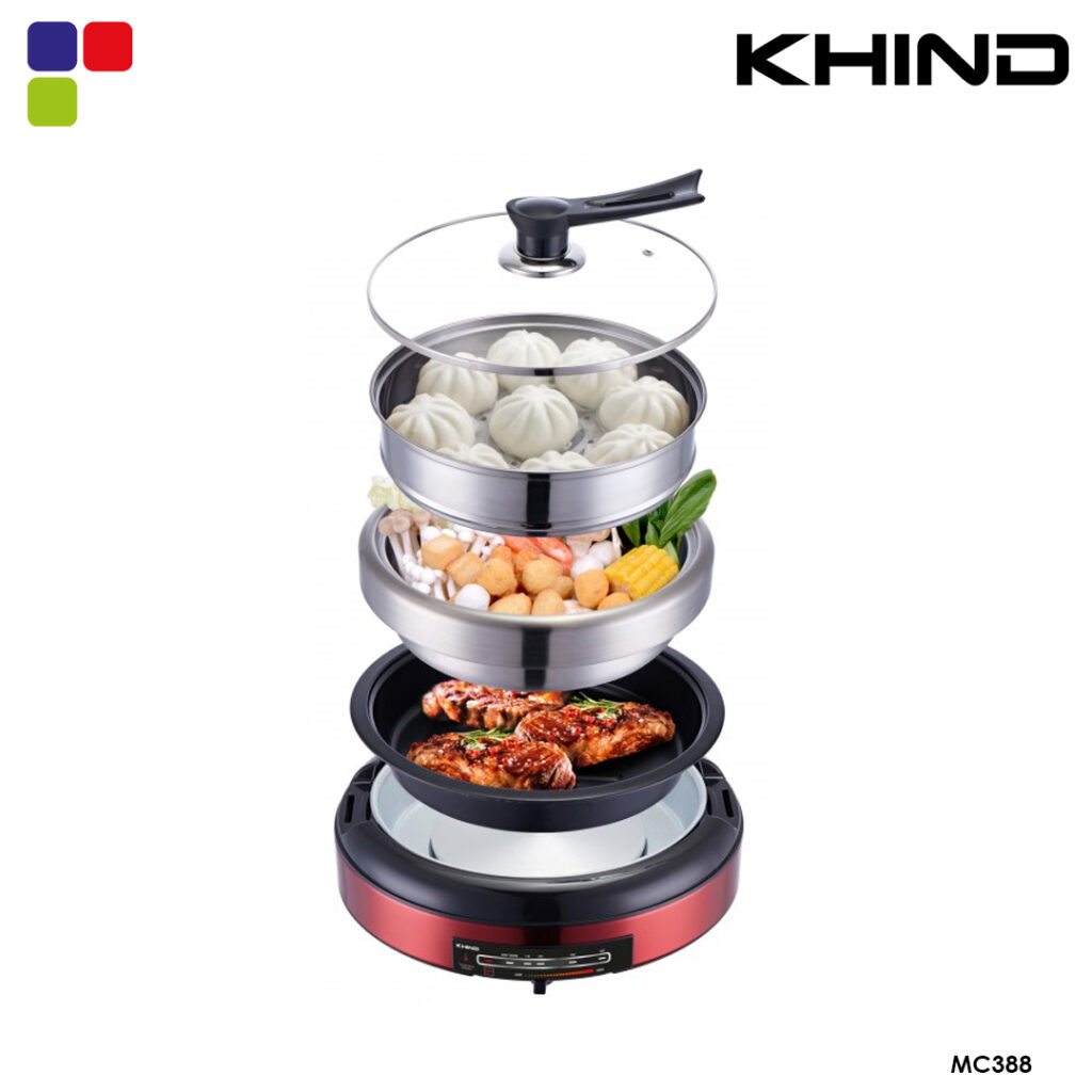 KHIND ELECTRIC MULTI COOKER 8 IN 1 [MC388] Kemudi Timur