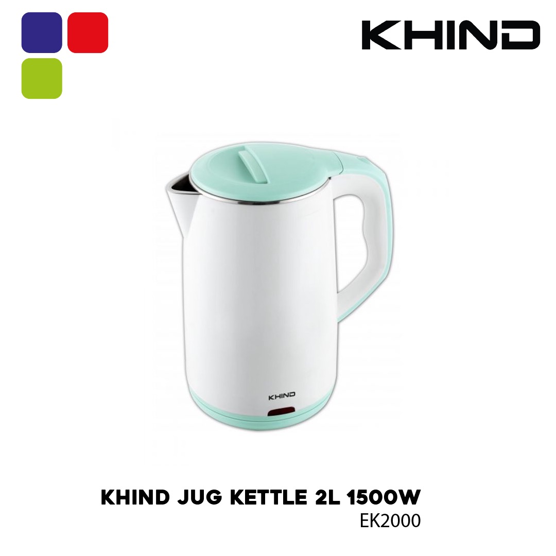 KHIND JUG KETTLE 2L 1500W EK2000 Kemudi Timur