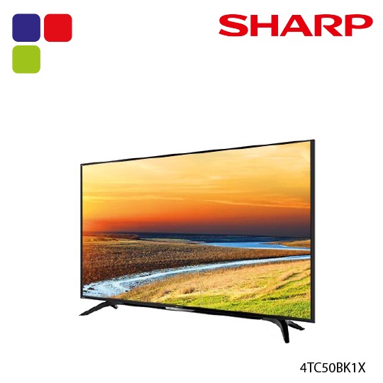 SHARP LED 50″ 4K UHD ANDROID TV 4TC50BK1X Kemudi Timur