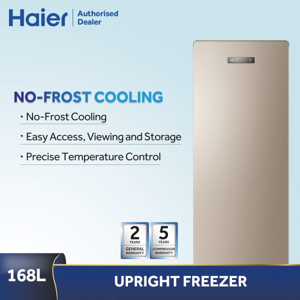 HAIER UPRIGHT FREEZER 168L BD168WL Kemudi Timur
