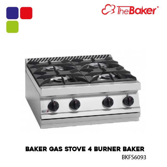 BAKER GAS STOVE 4 BURNER BAKER ESM BKFS6093 Kemudi Timur
