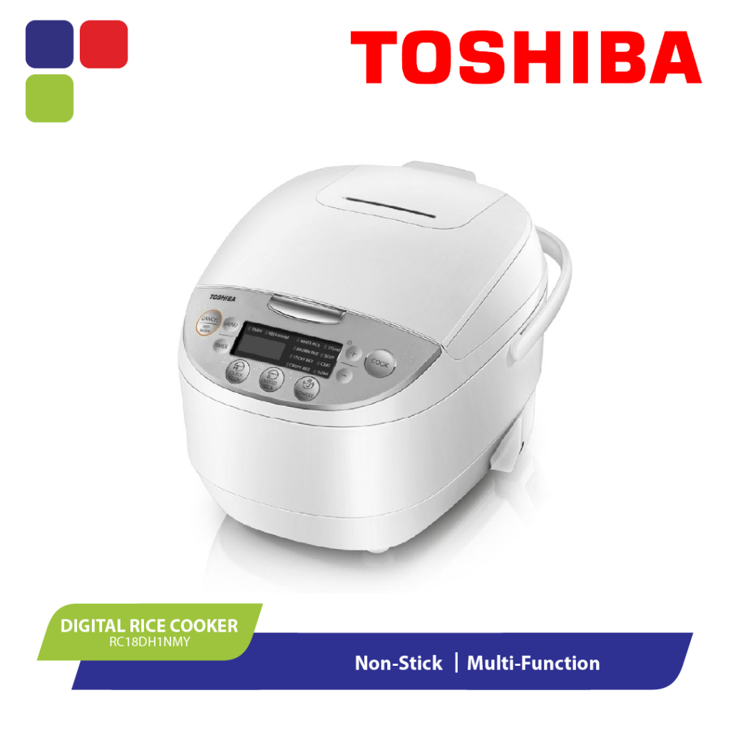 TOSHIBA DIGITAL RICE COOKER 1.8L (2.2MM) RC18DH1NMY Kemudi Timur