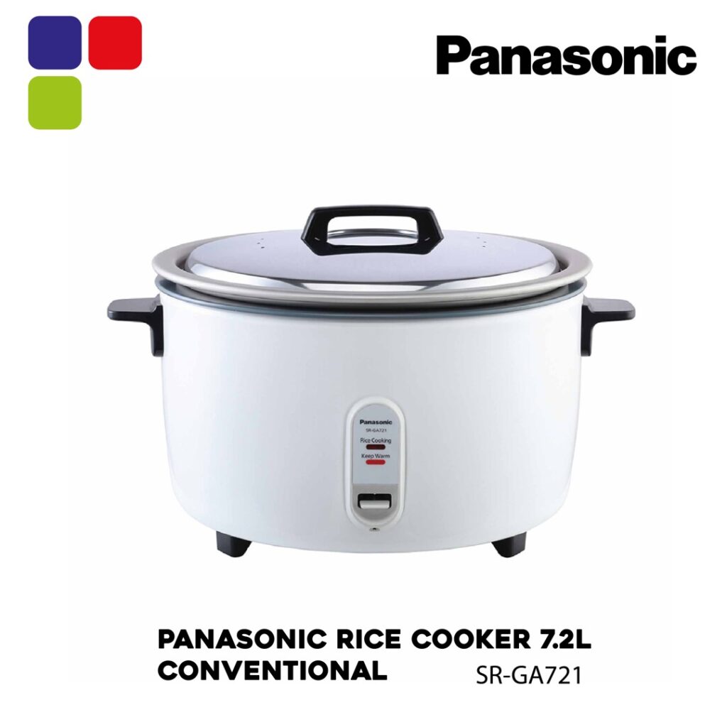PANASONIC RICE COOKER 7.2L CONVENTIONAL SRGA721 Kemudi Timur