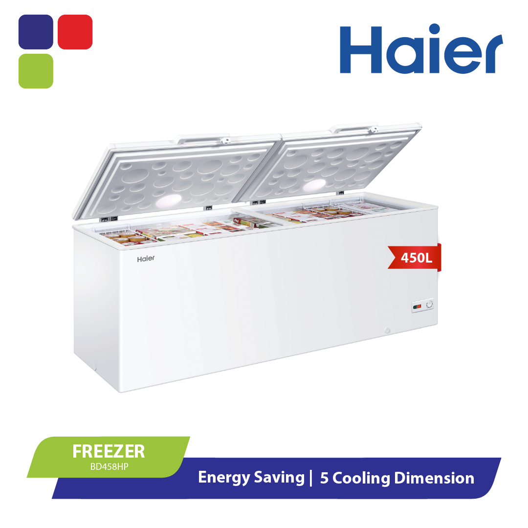 HAIER FREEZER 2 DOOR 450L BD458HP Kemudi Timur