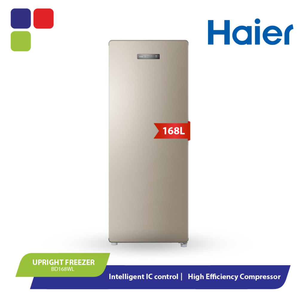 HAIER UPRIGHT FREEZER 168L BD168WL Kemudi Timur