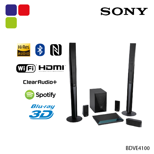 SONY HOME THEATER BLURAY 5.1CH 1000W BDVE4100 Kemudi Timur