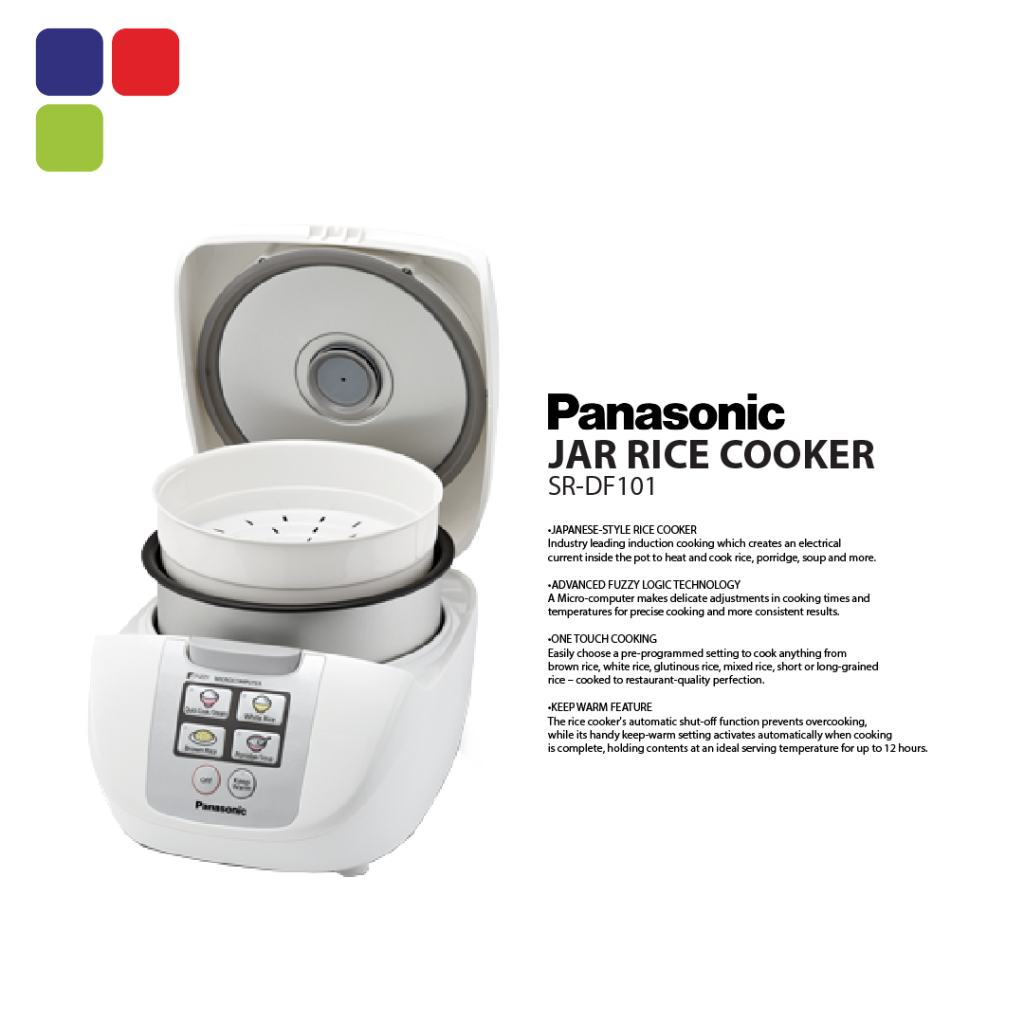 PANASONIC JAR RICE COOKER 1.0L BASIC MICRO SRDF101 Kemudi Timur