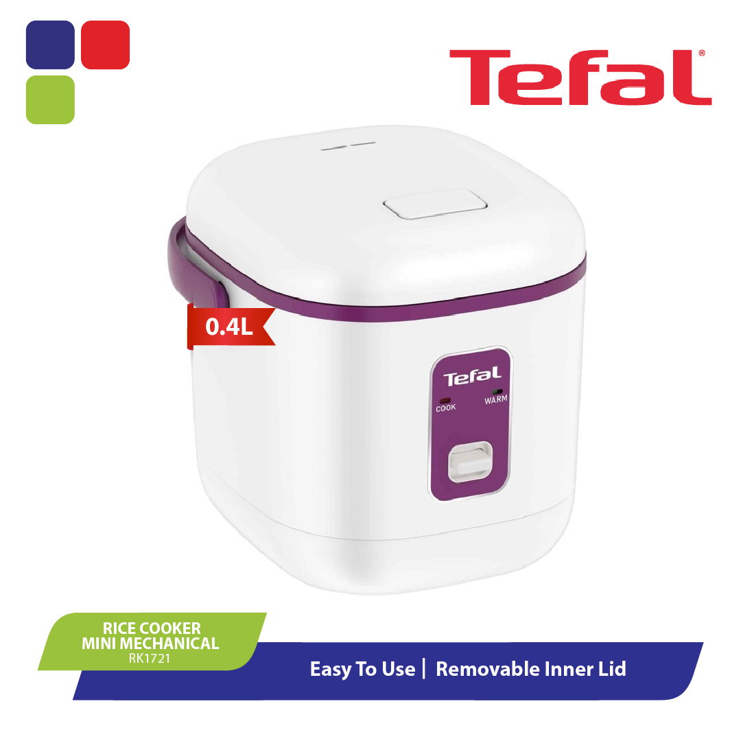 TEFAL MINI MECHANICAL RICE COOKER 0.4L 2CUPS RK1721 Kemudi Timur
