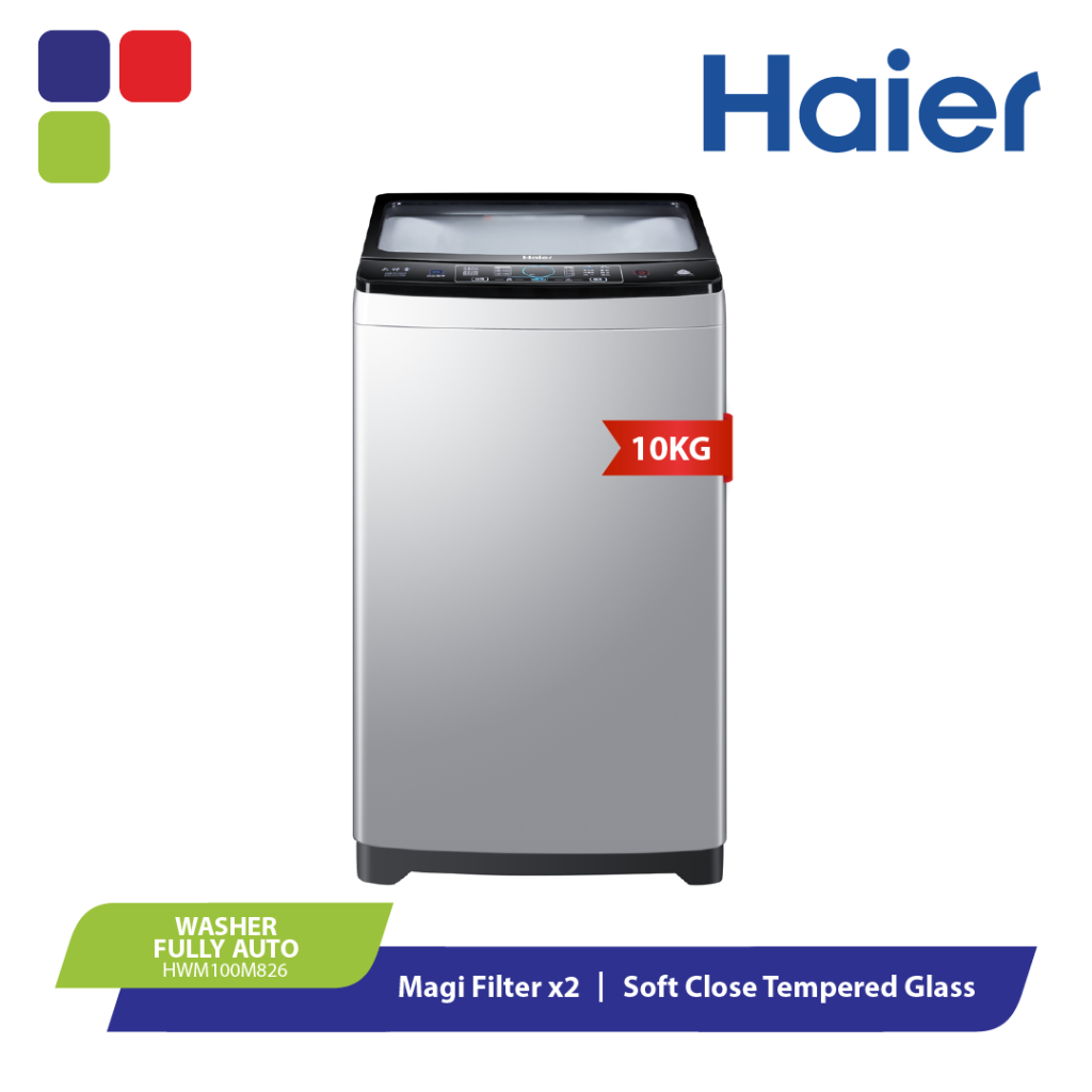 HAIER WASHER FULLY AUTO 10KG HWM100M826 Kemudi Timur