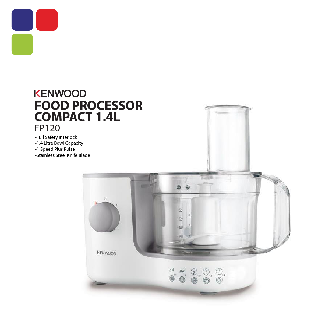 KENWOOD FOOD PROCESSOR COMPACT 1.4L FP120 Kemudi Timur