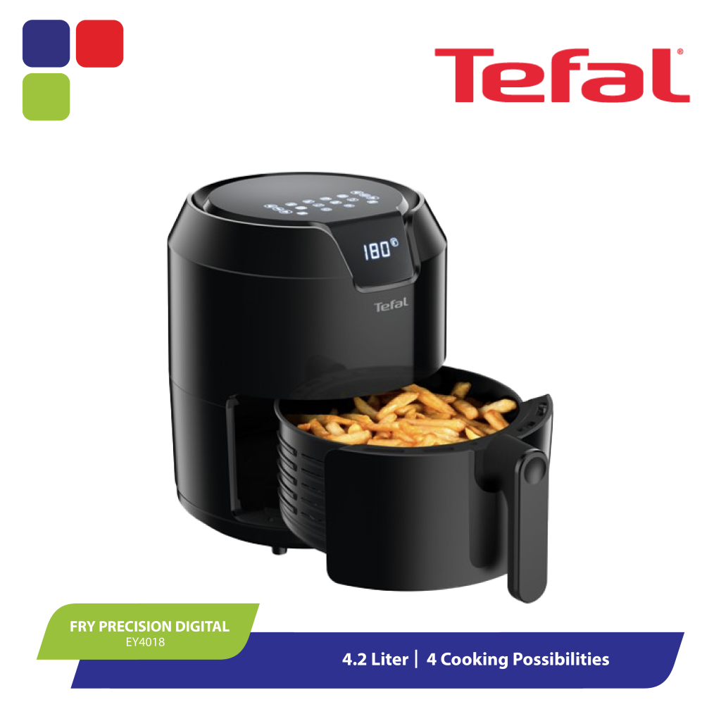 Tefal Ey4018 Easy Fry Precision Test TEFAL EASY FRY PRECISION DIGITAL 4.2L – EY4018 – Kemudi Timur